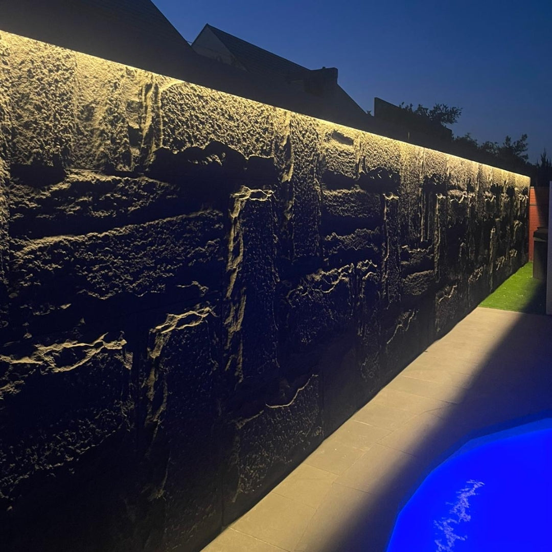 ausstone artificial stone wall cladding pu stone fake rock wall feature wall interior design exterior design garden rock wall stone