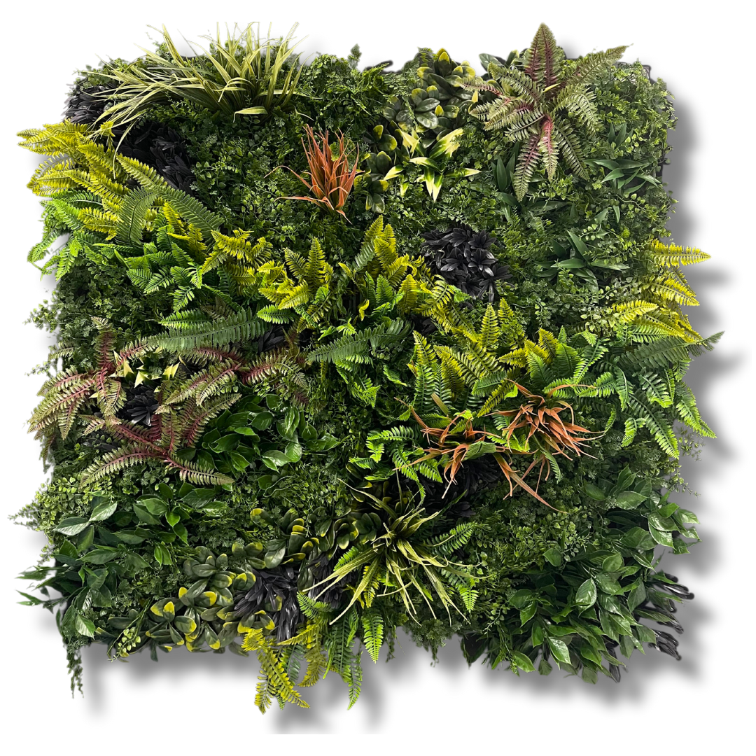 tropical oasis fake plant wall