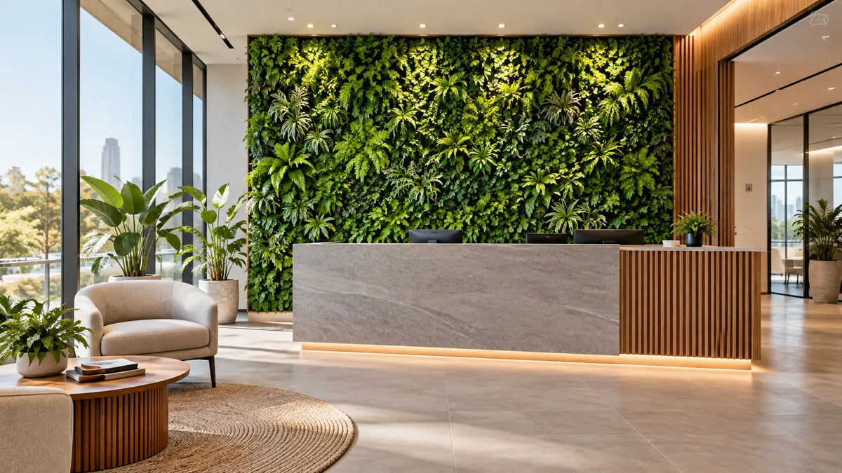 Best Artificial Green Walls for Office Reception Areas